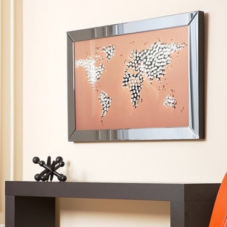 Great Prices Abbyson Living World Map Wall Mirror