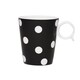 Freshness Mix & Match Dots Black 12-ounce Mug Set