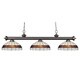 Riviera 3-light Olde Bronze Domed Billiard Light Fixture