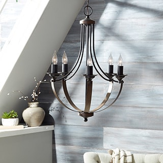 ( ._.) Corbeille 5-light Stardust Candelabra Chandelier