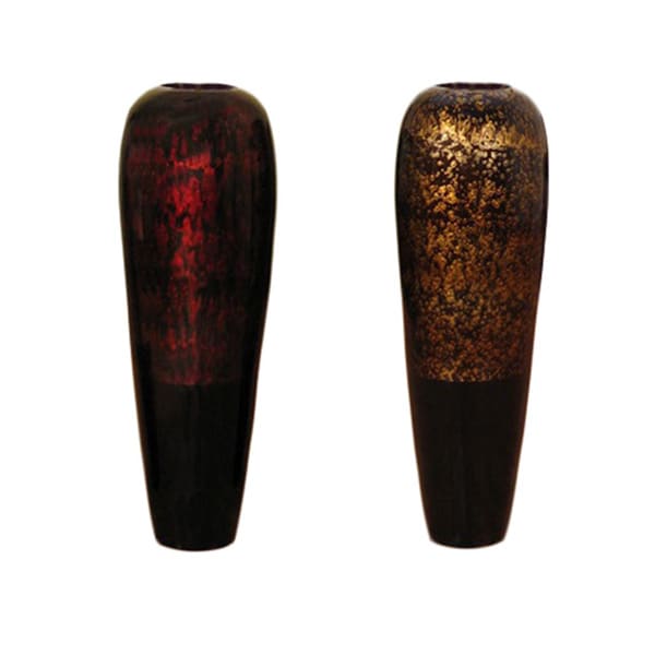 Tall Lacquer Bamboo 28inch Vase and Branches