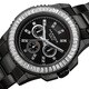 Akribos XXIV Men's Genuine Diamond Stainless Steel Bracelet Watch