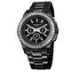Akribos XXIV Men's Genuine Diamond Stainless Steel Bracelet Watch