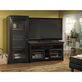 Bush Furniture Stanford Antique Black/ Hansen Cherry 60-inch Accent TV 