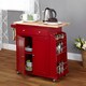 Simple Living Red Sonoma Kitchen Cart