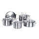 Korkmaz Flora 9-piece Encapsulated Cookware Set 