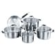 Korkmaz Flora 9-piece Encapsulated Cookware Set 