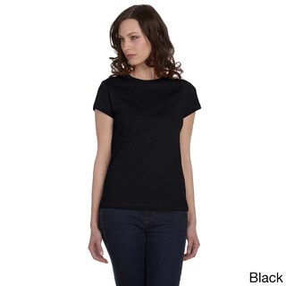 Bella Women's Crew Neck Fitted Jersey T-shirt-Image