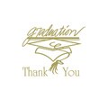 Gold Graduation Thank You Note Cards