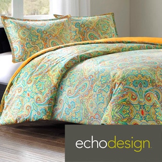 Buy  Echo Beacon's Paisley Cotton 3-piece Duvet Cover Set