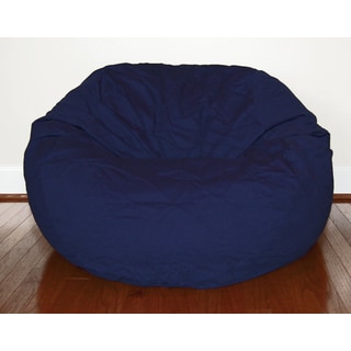 Navy Blue Cotton Twill 36-inch Washable Bean Bag Chair Navy Blue Cotton Twill 36-inch Washable Bean Bag Chair