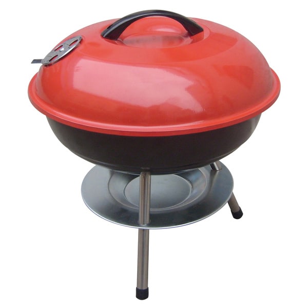 Brentwood BB-14 Red/ Black 14-inch BBQ Grill
