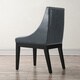 Tess Grey Leather Dining Chair