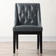 Tess Grey Leather Dining Chair