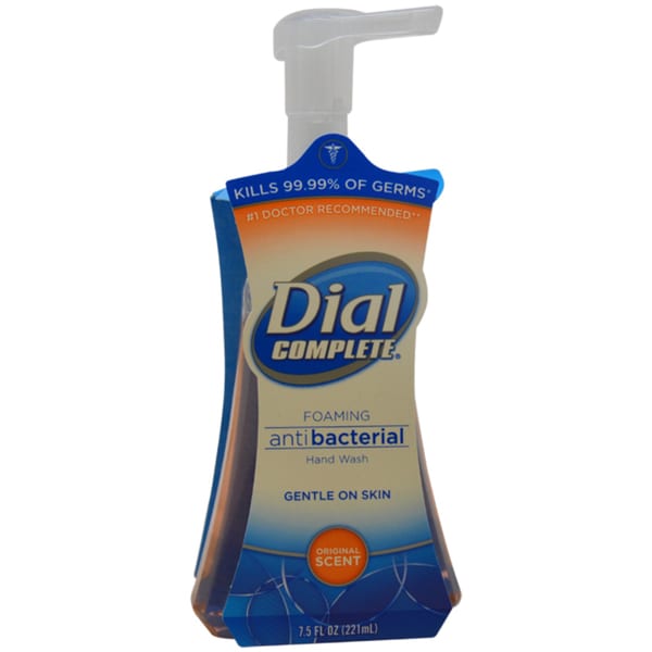 Dial Original Scent Antibacterial Foaming Liquid Soap 7.5-ounce Hand Wash