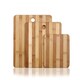 Natural Bamboo 3-piece Chopping Board Set