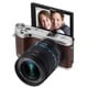 Samsung NX300M Mirrorless 20.3MP Wi-Fi Brown Digital Camera Body with 18-55mm OIS Lens