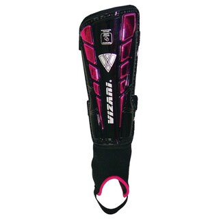 Vizari Sport 'Preston' Black/ Purple Large Shin Guards-Image