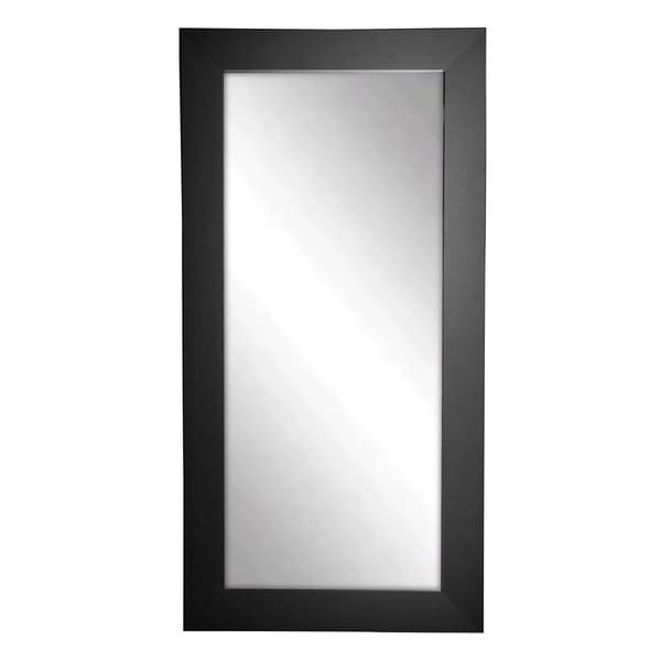 American Made Rayne Satin Black Wide Full Length Mirror 16174400 Shopping