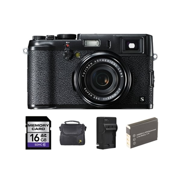 FujiFilm X100S 16MP Black Digital Camera 16GB Bundle