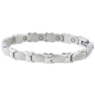 Sabona Lady Silver Bows Magnetic Bracelet