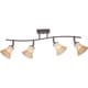 Duchess Palladian Bronze Finish 4-light Fixed Track Fixture