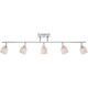 Pacifica Polished Chrome Finish 5-light Fixed Track Light