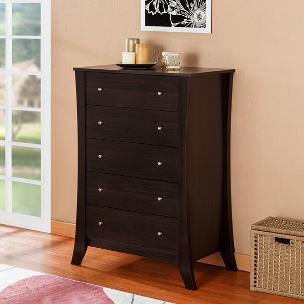 Furniture of America Hamilton Espresso 5drawer Chest Overstock