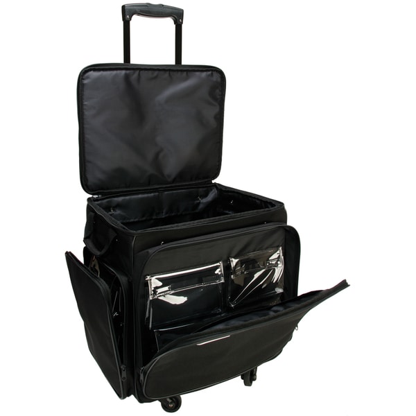 black rolling tote