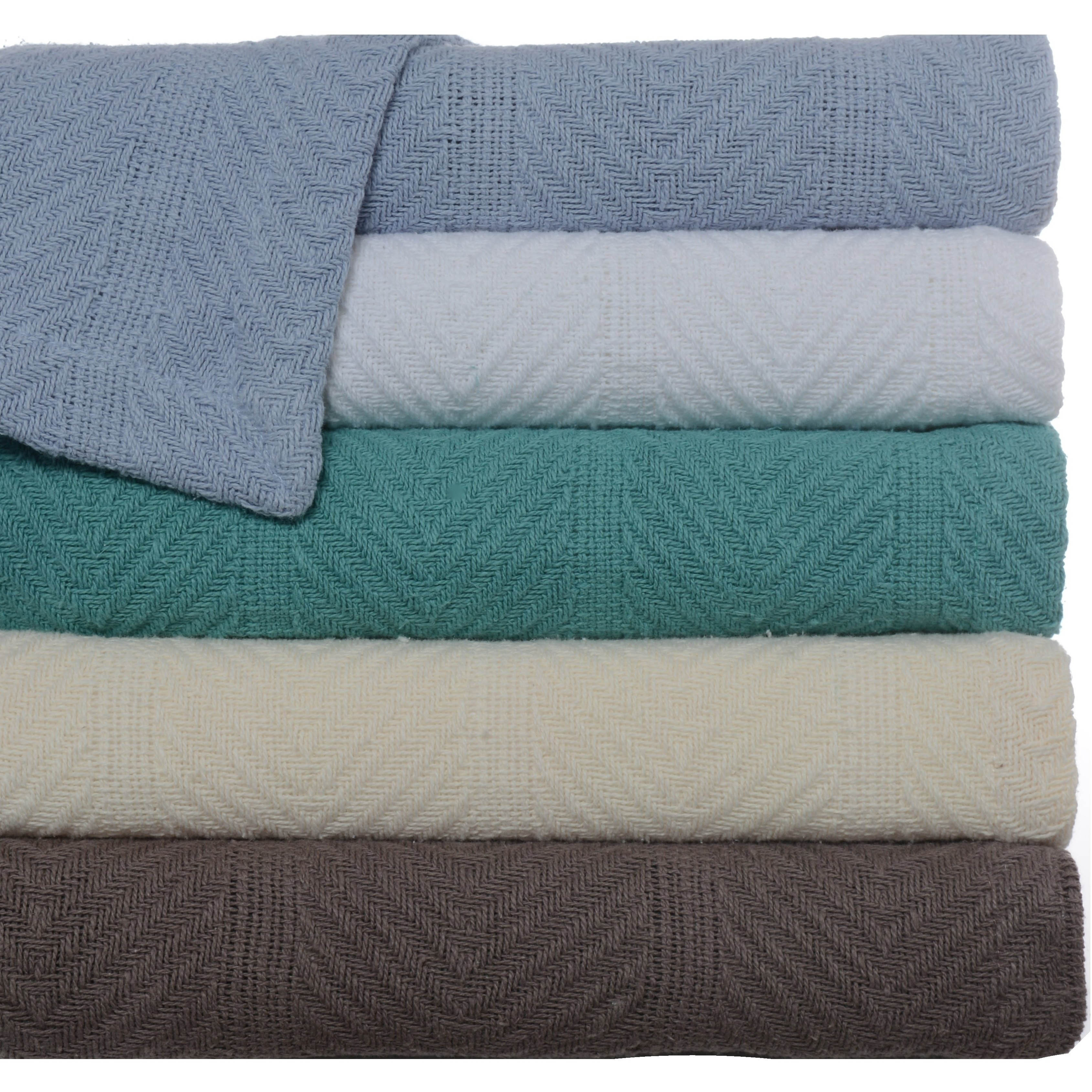 Eddie Bauer Herringbone Cotton Blanket Overstock Shopping Top Rated