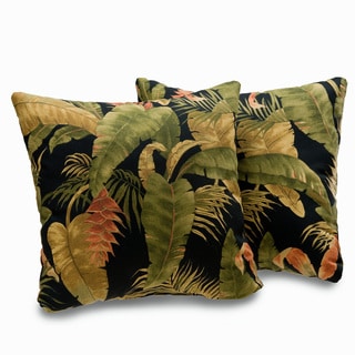 Low Price Kokomo Tropical Leaf Print 18-inch Decorative Throw Pillows (Set of 2)