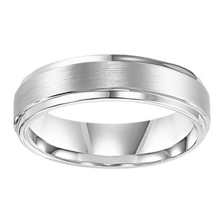 ... White Tungsten Carbide Men's Satin Finish Comfort Fit Wedding Band