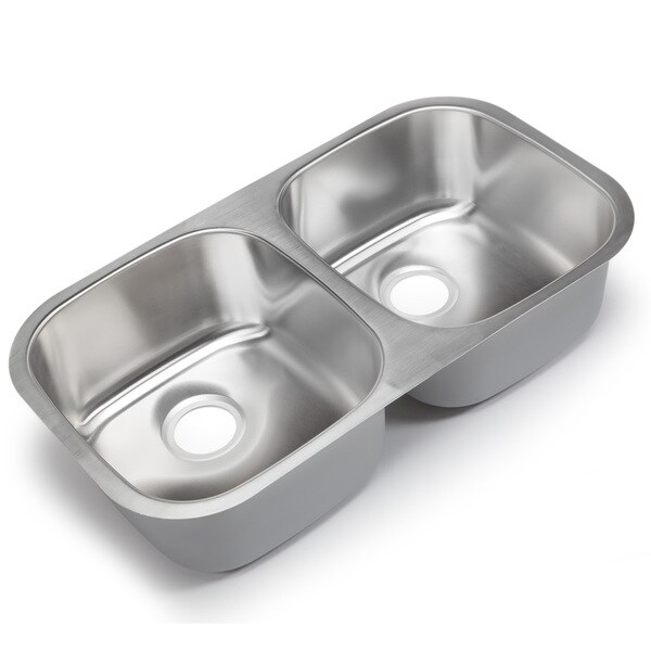 Designer Collection 32.25-inch 16-gauge Equal Double Bowl Kitchen Sink