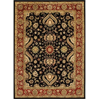 Great Prices Handmade Black New Zealand Wool Rug (10' x 14')
