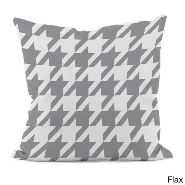 Bright Geometric Houndstooth 16x16-inch Decorative Pillow