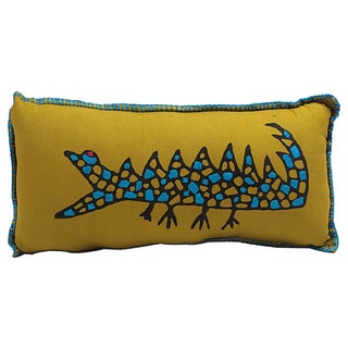 Handmade Croc Print Stuffed Baby Pillow (India)