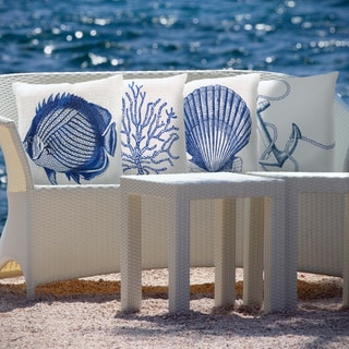 Buy Cheap Blue Sea Print Indoor/Outdoor Decorative Throw Pillow