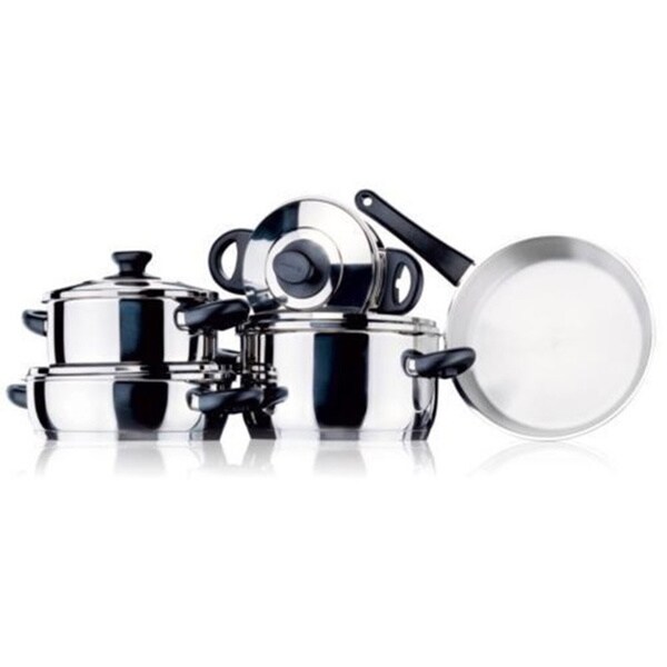 Korkmaz Orbit Capsulated 9-piece Cookware Set with Bakelite Handle 