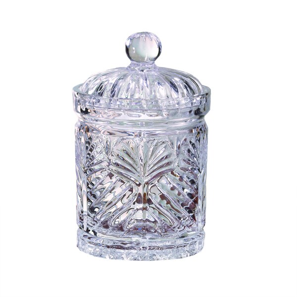 Portico 7.5-inch Glass Covered Jar 