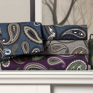 Special Offers Paisley 100-percent Cotton Flannel Sheet Set or Pillowcase Separates