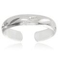 Journee Collection Sterling Silver Adjustable Toe Ring