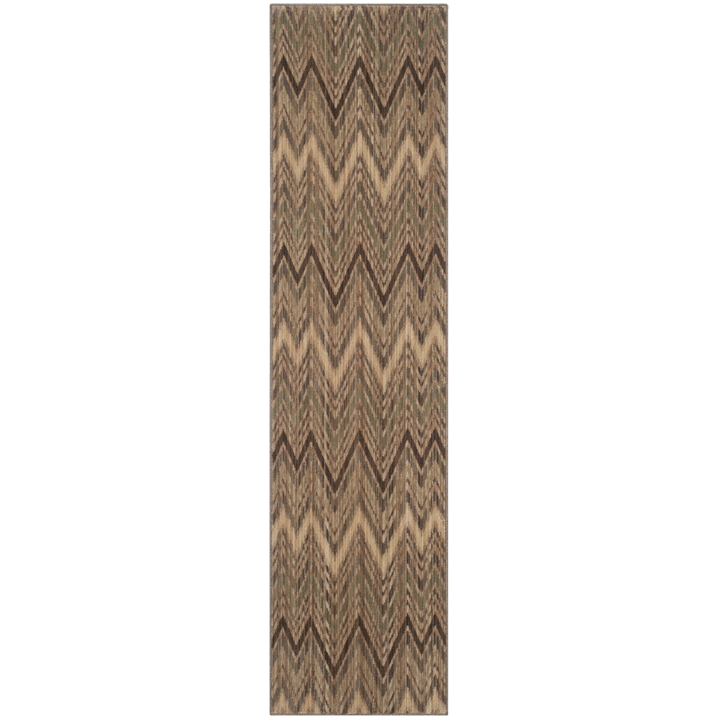 Safavieh Infinity Taupe/ Beige Polyester Rug (2 X 8)