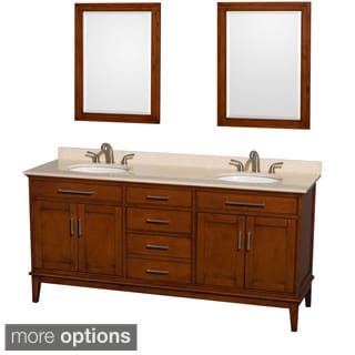 Hatton Light Chestnut Wood 72-inch Double Vanity