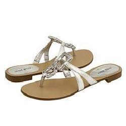 Nine West Rojo Silver/Silver Leather Sandals