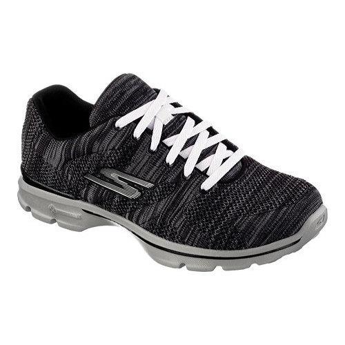 Women's Skechers GOwalk 3 Contest Sneaker Black/Gray