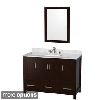 ( ._.) Sheffield 3-hole Faucet Espresso 48-inch Single Vanity