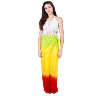 Handmade Women's Rasta Flair Sarong (India)-Image