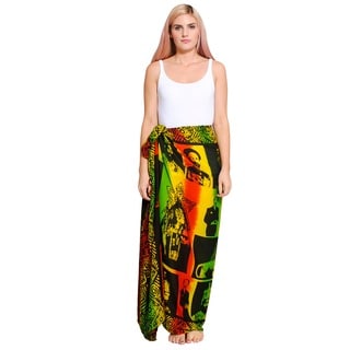 Handmade Women's Rasta Love Sarong (Indonesia)-Image