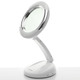 Ovente MLT23W Round Foldable Travel and Home Mirror with 1x/3x Magnification