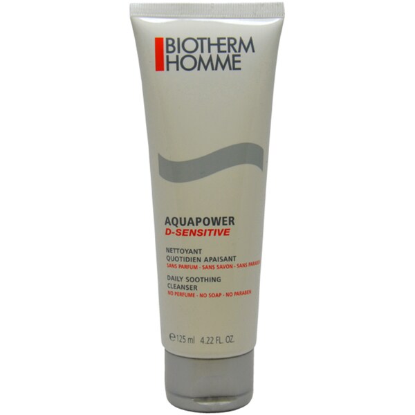 Biotherm Homme Aquapower D-Sensitive Daily Soothing 4.22-ounce Cleanser 